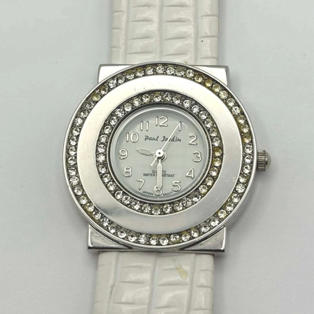 Silver & White Paul Jordin Watch